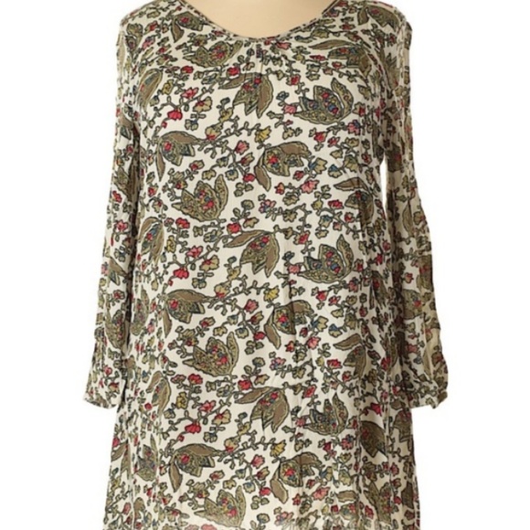 Cute Floral Tunic Dress in Plus Sizes 1X, 2X, 3X - Picture 7 of 8